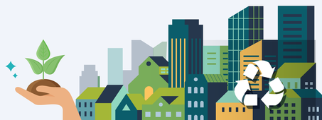sustainable city green graphic