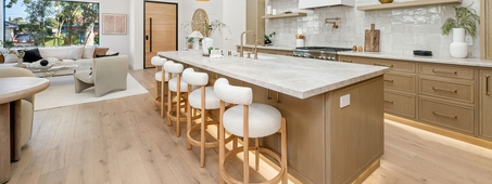 warm white kitchen 